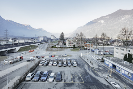 Areal Neuland Altdorf Parkplatz